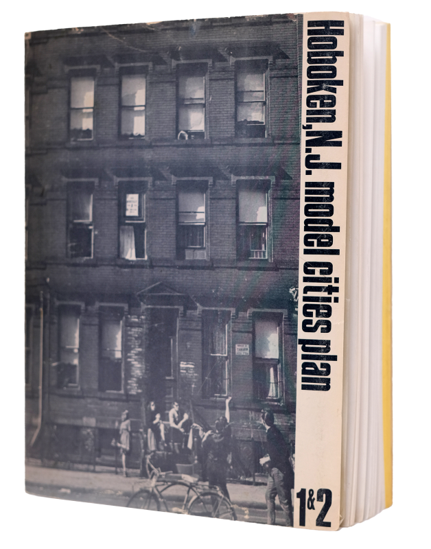Book cover titled Hoboken, N.J. model cities plan.