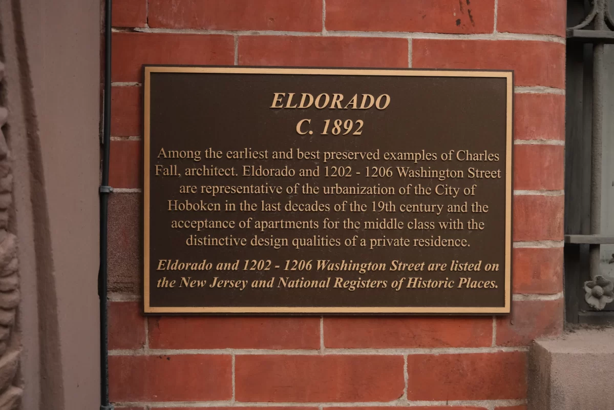 Plaque with heading "Eldorado C. 1892".